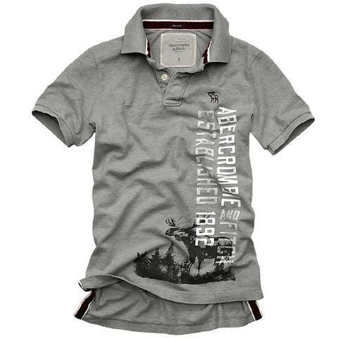 Abercrombie Fitch Hombres Polo Corto Remera AF7155